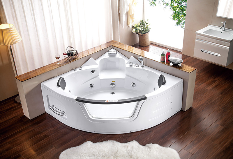 A050 157cm Bad Jacuzzi Hjørneboblebadekar